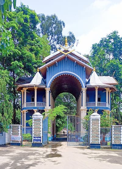 The temple gate precinct where a Lai Haraoba is held