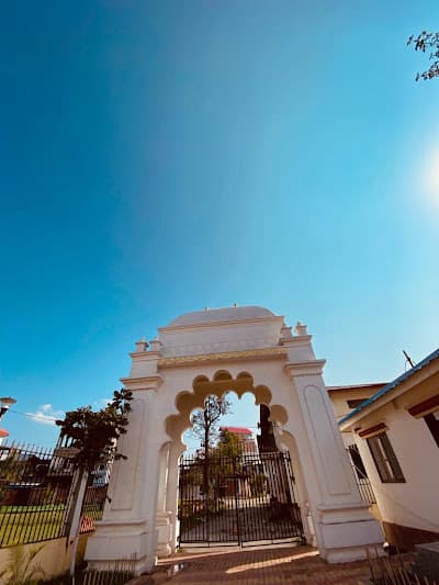 Paved courtyard and hall of the Govindajee temple