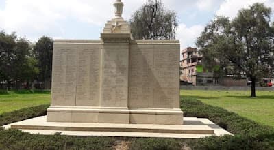 Cross of Sacrifice and lawns at the Imphal War Cemetery