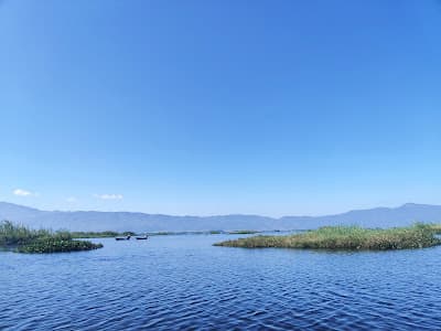 Panoramic view of Loktak Lake from the Sendra hillock