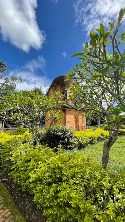 Curvilinear brick tower of the Bishnupur Vishnu temple
