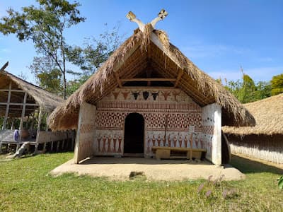Textile display at the Mutua Bahadur Museum of Cultural Heritage