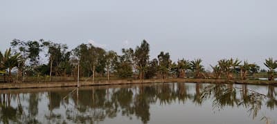 Wide horizon over the Pumlen wetland in Kakching district