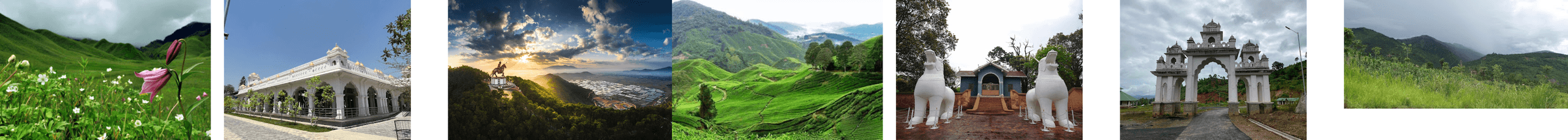 Festival crowds and pavilions in Imphal